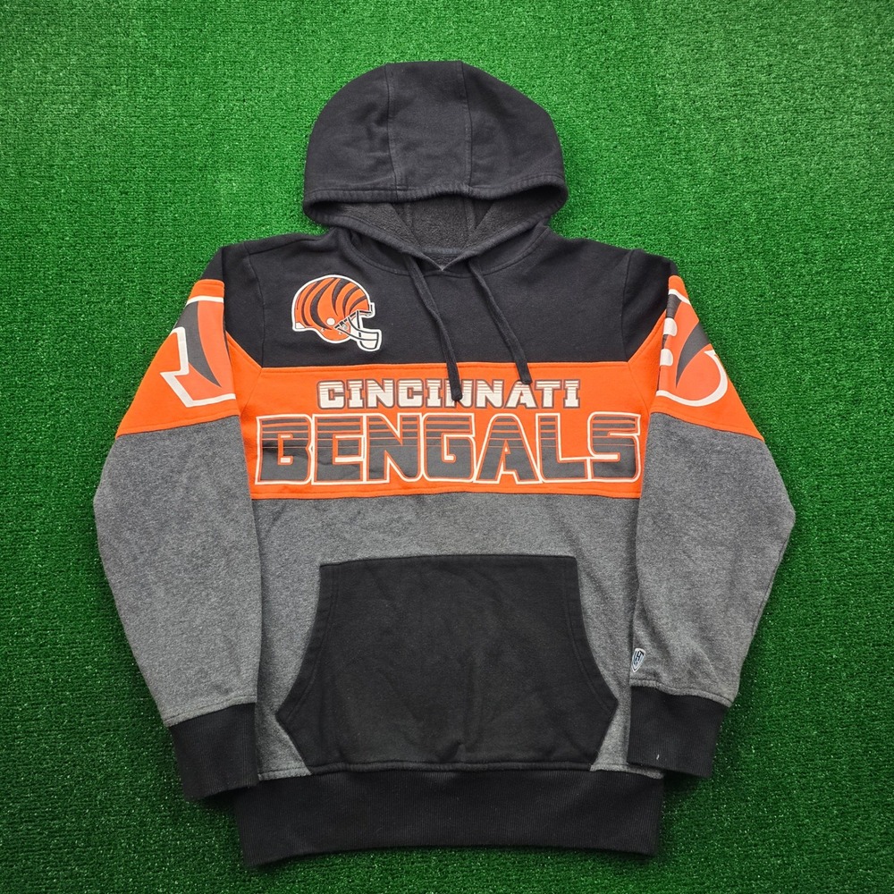 Cincinnati Bengals Hoodie Sweatshirt Mens Small Pullover NFL Football Hands High